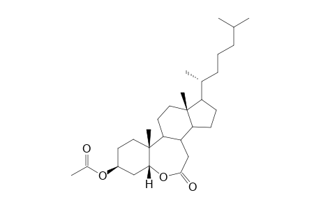 3.beta.-Hydroxy-B-homo-6-oxa-5.beta.-cholestan-7-one-3-acetate