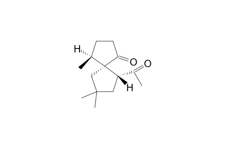 rel-(4R,5S,6S)-6-Acetyl-4,8,8-trimethylspiro[4.4]nonan-1-one