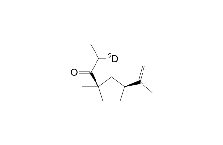 1-[(1R,3S)-1-Methyl-3-(1-methylethenyl)cyclopent-1-yl][2-2H]propan-1-one