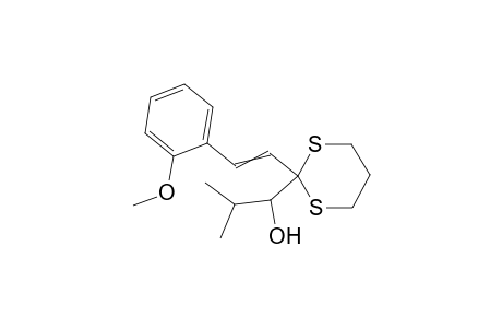 1-(2-(2-methoxystyryl)-1,3-dithian-2-yl)-2-methylpropan-1-ol