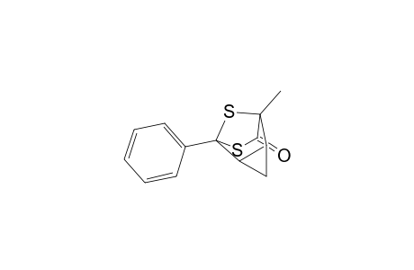 6,8-Dithiatricyclo[3.2.1.0(2,4)]octan-7-one, 1-methyl-5-phenyl-, (1.alpha.,2.beta.,4.beta.,5.alpha.)-