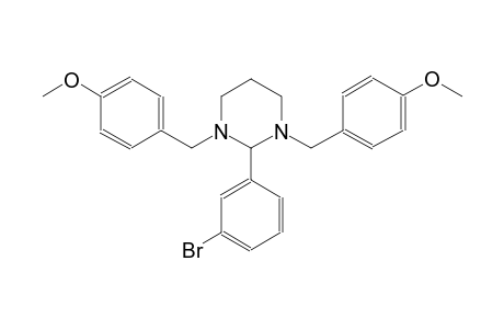 pyrimidine, 2-(3-bromophenyl)hexahydro-1,3-bis[(4-methoxyphenyl)methyl]-