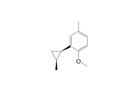 Benzene, 1-methoxy-4-methyl-2-(2-methylcyclopropyl)-, cis-