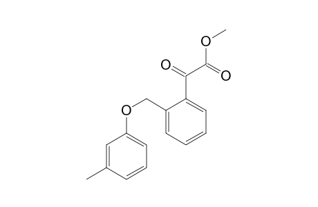 Benzeneacetic acid, 2-[(3-methylphenoxy)methyl]-alpha-oxo-, methylester