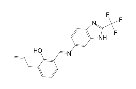 2-Allyl-6-({[2-(trifluoromethyl)-1H-benzimidazol-6-yl]imino}methyl)phenol