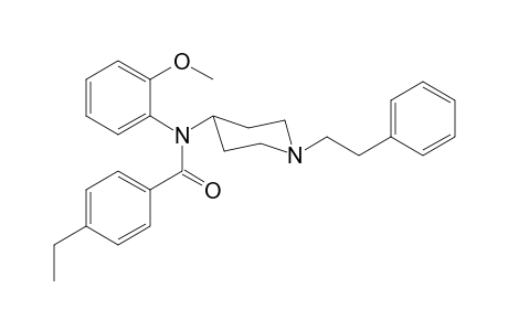 4-Ethyl-N-(2-methoxyphenyl)-N-[1-(2-phenylethyl)piperidin-4-yl]benzamide