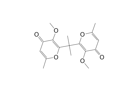 4H-Pyran-4-one, 2,2'-isopropylidenebis[3-methoxy-6-methyl-