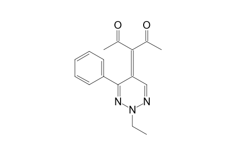 3-(2'-Ethyl-4'-phenyl-2'H-1,2,3-triazin-5'-ylidene)pentan-2,4-dione