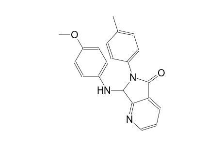 5H-pyrrolo[3,4-b]pyridin-5-one, 6,7-dihydro-7-[(4-methoxyphenyl)amino]-6-(4-methylphenyl)-