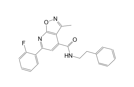 isoxazolo[5,4-b]pyridine-4-carboxamide, 6-(2-fluorophenyl)-3-methyl-N-(2-phenylethyl)-