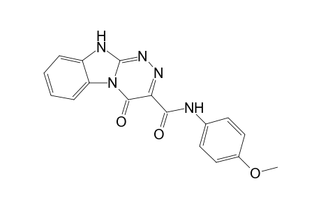 4-keto-N-(4-methoxyphenyl)-1H-[1,2,4]triazino[4,3-a]benzimidazole-3-carboxamide