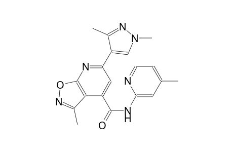 isoxazolo[5,4-b]pyridine-4-carboxamide, 6-(1,3-dimethyl-1H-pyrazol-4-yl)-3-methyl-N-(4-methyl-2-pyridinyl)-