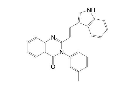 4(3H)-quinazolinone, 2-[(E)-2-(1H-indol-3-yl)ethenyl]-3-(3-methylphenyl)-