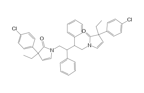 1,1'-(2,3-Diphenylbutane-1,4-diyl)bis[3-ethyl-3-(4'-chlorphenyl)-1H-pyrrol-2(3H)-one]