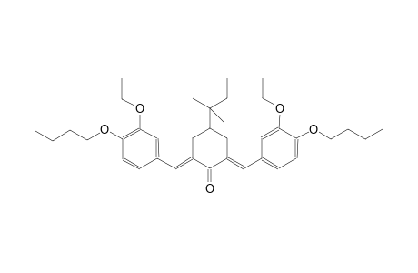 cyclohexanone, 2,6-bis[(4-butoxy-3-ethoxyphenyl)methylene]-4-(1,1-dimethylpropyl)-, (2E,6E)-