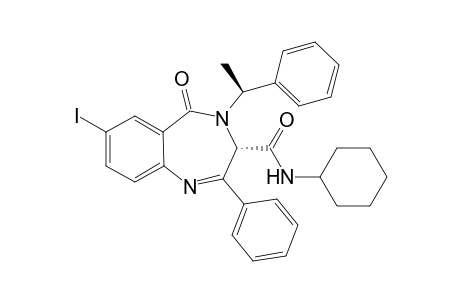 (3S)-N-Cyclohexyl-7-iodo-4-(1-(S)-methylbenzyl)-5-oxo-2-phenyl-4,5-dihydro-3Hbenzo[e][1,4]diazepine-3-carboxamide