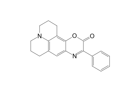 1H,5H,11H-Quinolizino[1,9-gh][1,4]benzoxazin-11-one, 2,3,6,7-tetrahydro-10-phenyl-
