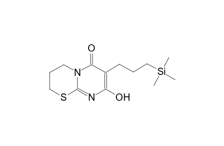 8-Hydroxy-7-[3-(trimethylsilyl)propyl]-3,4-dihydro-2H,6H-pyrimido[2,1-b][1,3]thiazin-6-one