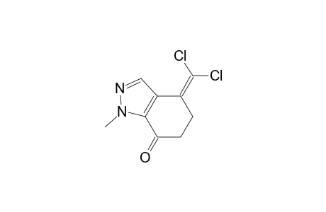 4-(Dichloromethylene)-1-methyl-5,6-dihydro-1H-indazol-7(4H)-one