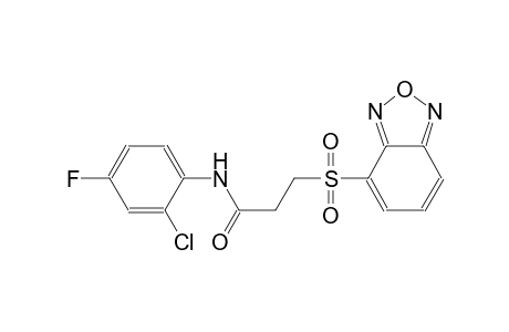 propanamide, 3-(2,1,3-benzoxadiazol-4-ylsulfonyl)-N-(2-chloro-4-fluorophenyl)-