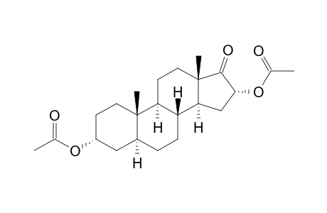 Androstan-17-one, 3,16-bis(acetyloxy)-, (3.alpha.,5.alpha.,16.alpha.)-