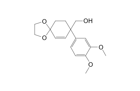 [8-(3,4-dimethoxyphenyl)-1,4-dioxaspiro[4.5]dec-6-en-8-yl]methanol