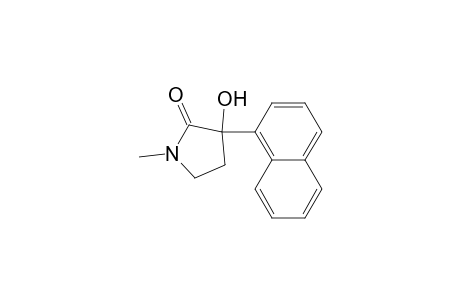 1-Methyl-3-naphthalen-1-yl-3-oxidanyl-pyrrolidin-2-one