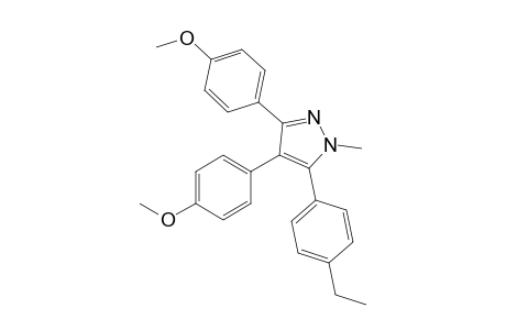 5-(4-Ethylphenyl)-3,4-bis(4-methoxyphenyl)-1-methyl-1H-pyrazole