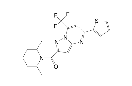 2-[(2,6-dimethyl-1-piperidinyl)carbonyl]-5-(2-thienyl)-7-(trifluoromethyl)pyrazolo[1,5-a]pyrimidine