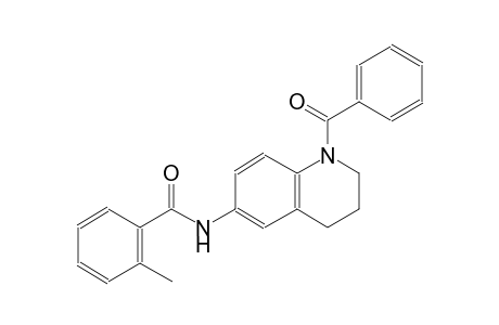 N-(1-benzoyl-1,2,3,4-tetrahydro-6-quinolinyl)-2-methylbenzamide