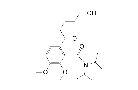 2,3-Dimethoxy-6-(5-oxidanylpentanoyl)-N,N-di(propan-2-yl)benzamide