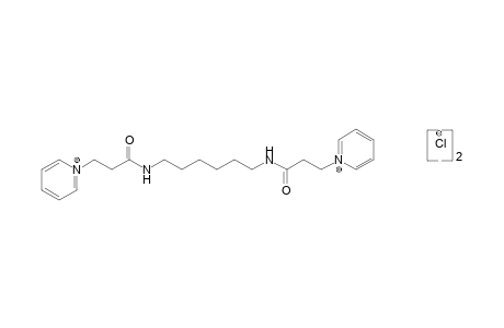 1,1'-[hexamethylenebis(carbamoylethylene)]dipyridinium dichloride