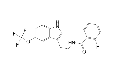 benzamide, 2-fluoro-N-[2-[2-methyl-5-(trifluoromethoxy)-1H-indol-3-yl]ethyl]-