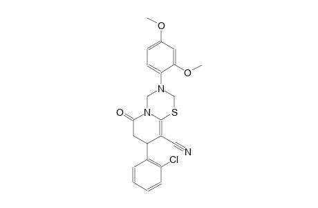 2H,6H-pyrido[2,1-b][1,3,5]thiadiazine-9-carbonitrile, 8-(2-chlorophenyl)-3-(2,4-dimethoxyphenyl)-3,4,7,8-tetrahydro-6-oxo-