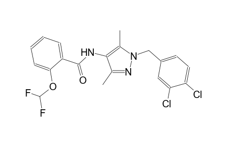 N-[1-(3,4-dichlorobenzyl)-3,5-dimethyl-1H-pyrazol-4-yl]-2-(difluoromethoxy)benzamide