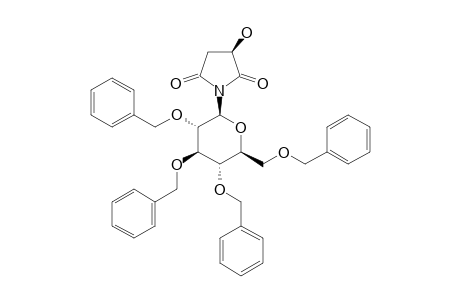 (3-S)-3-HYDROXY-1-(2,3,4,6-TETRA-O-BENZYL-BETA-D-GLUCOPYRANOSYL)-PYRROLIDIN-2,5-DIONE