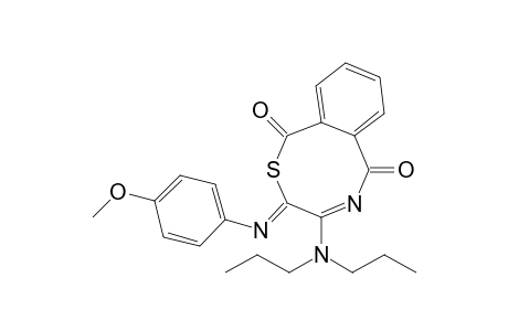 3-(4-Methoxyphenylimino)-4-(di-n-propylamino)-2,5-benzothiazocine-1,6-dione