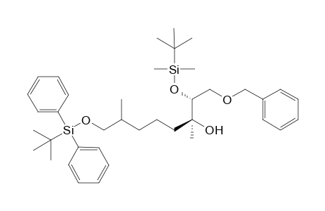 (2R*,3S*)-1-Benzyloxy-2-(tert-Butyldmethylsiloxy)-8-(tert-butyldiphenylsiloxy)-3,7-dimethyloctane-3-ol
