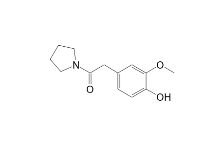Pyrrolidine, 1-[(4-hydroxy-3-methoxyphenyl)acetyl]-