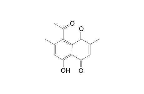 8-Acetyl-5-hydroxy-2,7-dimethyl-1,4-naphthoquinone
