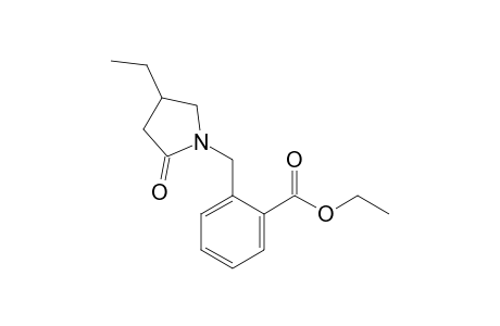 2-[(4-ethyl-2-keto-pyrrolidino)methyl]benzoic acid ethyl ester
