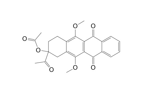 8-Acetyl-8-acetoxy-7,8,9,10-tetrahydro-6,11-dimethoxy-5,12-naphthacenedione