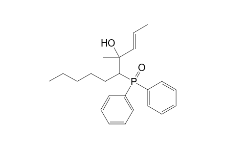 (E)-5-Diphenylphosphinoyl-4-methyldec-2-en-4-ol