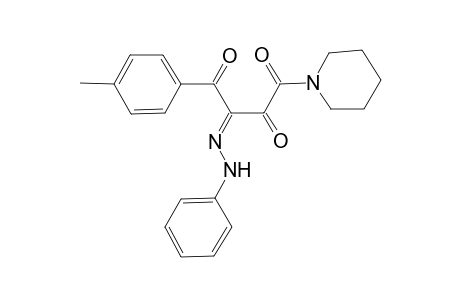 (2Z)-1-(4-Methylphenyl)-4-oxo-4-(1-piperidinyl)-1,2,3-butanetrione 2-(phenylhydrazone)