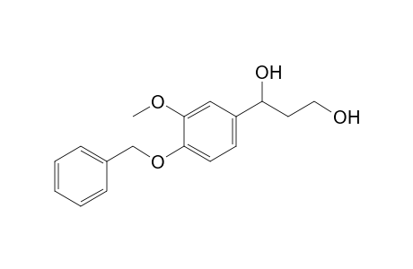 1-(3-Methoxy-4-phenylmethoxy-phenyl)propane-1,3-diol