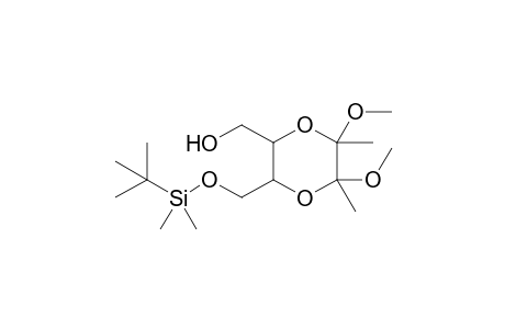 3-[(t-Butyldimethylsilyl)oxy]methyl-2-(hydroxymethyl)-5,6-dimethoxy-5,6-dimethyl-1,4-dioxane