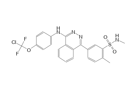 benzenesulfonamide, 5-[4-[[4-(chlorodifluoromethoxy)phenyl]amino]-1-phthalazinyl]-N,2-dimethyl-
