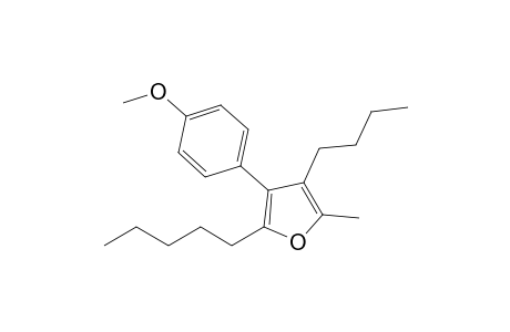 2-n-Pentyl-3-(4'-methoxyphenyl)-4-butyl-5-methylfuran