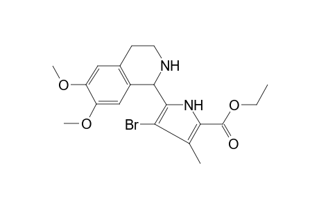 Ethyl 4-bromanyl-5-(6,7-dimethoxy-1,2,3,4-tetrahydroisoquinolin-1-yl)-3-methyl-1H-pyrrole-2-carboxylate