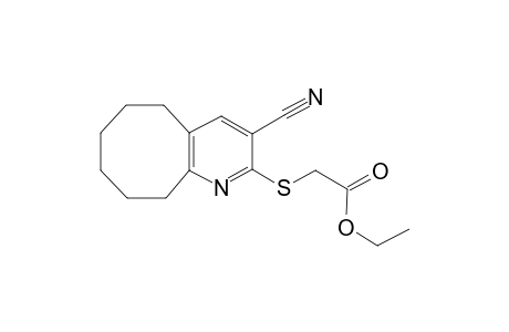 Ethyl [(3-cyano-5,6,7,8,9,10-hexahydrocycloocta[b]pyridin-2-yl)sulfanyl]acetate